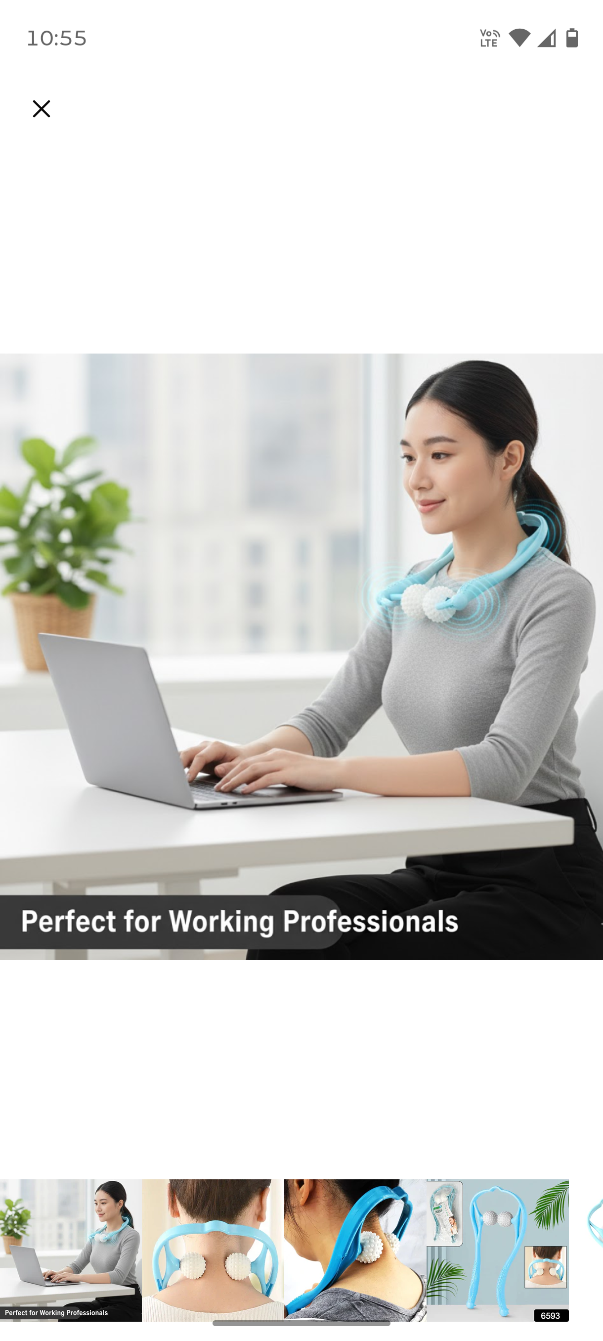 Portable Neck - Shoulder Massager. If your neck feels stiff after studying or scrolling all day… this is for you.