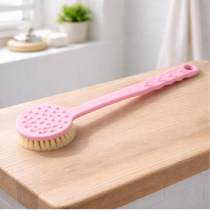 Back Scrubber For Shower Dry Body Brush Back Brush Long Handle (1 Pc  B Grade)