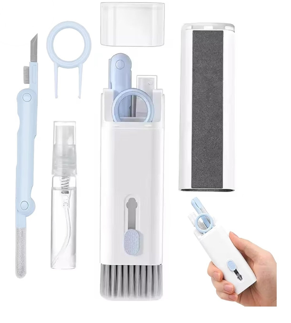 7 In 1 Electronic Cleaner Kit with spray bottle. Computer keyboard,airpods, mobile screen, camera,tv