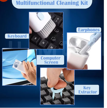7 In 1 Electronic Cleaner Kit with spray bottle. Computer keyboard,airpods, mobile screen, camera,tv